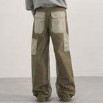 Cargo Contrast Pocket Loose Fit Pants