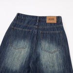 Vintage Wash High Waist Loose Wide Leg Jeans