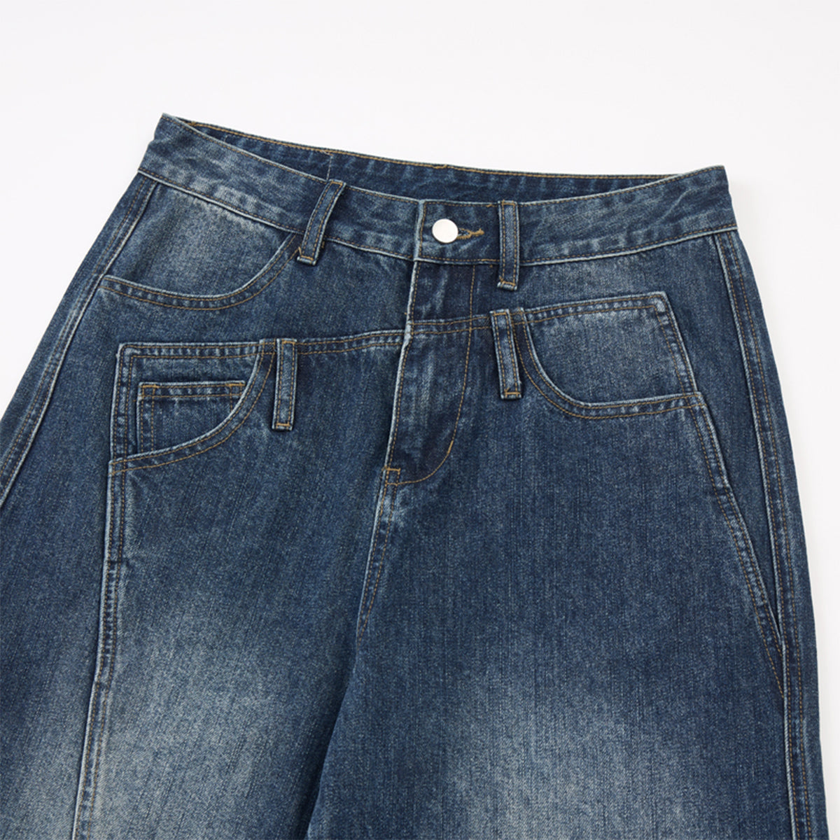 Light Wash High Waist Relaxed Wide Leg Jeans