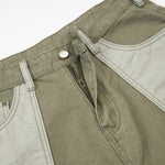 Cargo Contrast Pocket Loose Fit Pants