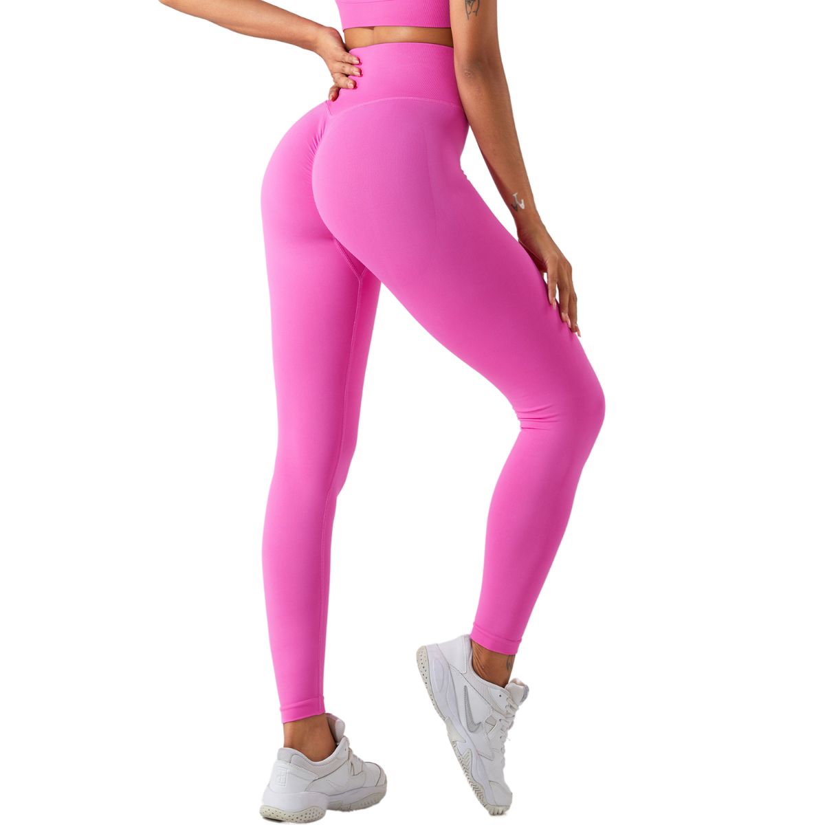 High-Waisted Seamless Yoga Leggings