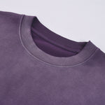 Gradient-Fade Distressed Edge Cotton Tee 7.8oz