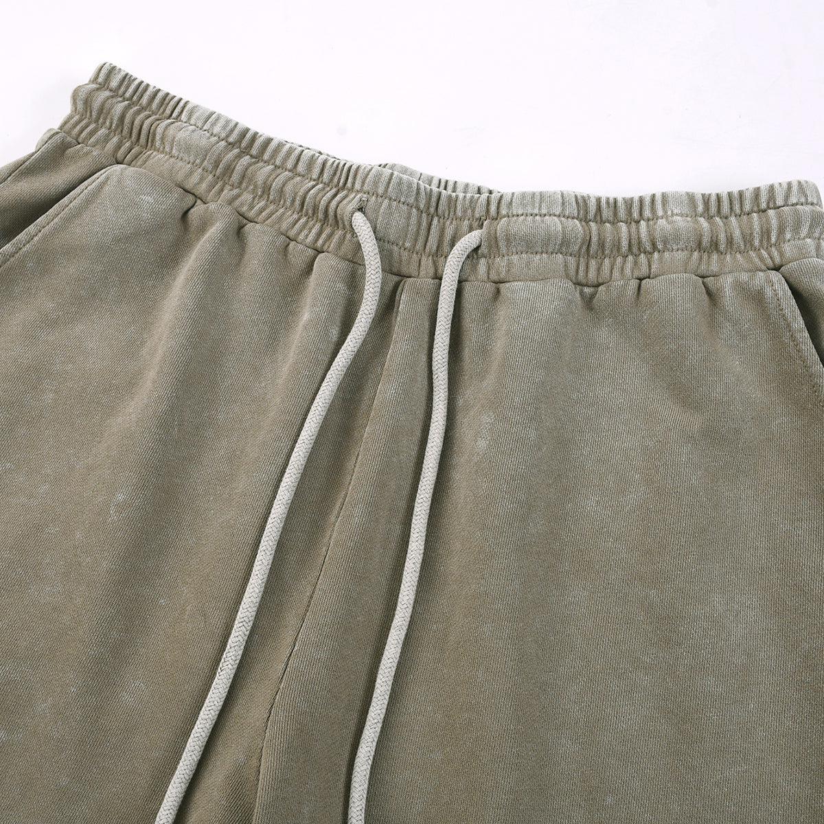 Washed Faded Cotton Sweatshorts