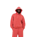 Cotton Heavyweight Washed Distressed Terry Hoodie