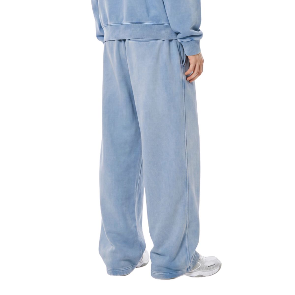 Loose Draped Wide‑Leg Washed Distressed Casual Pants