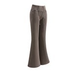 Low-Rise Washed Fleece Flare Sweatpants