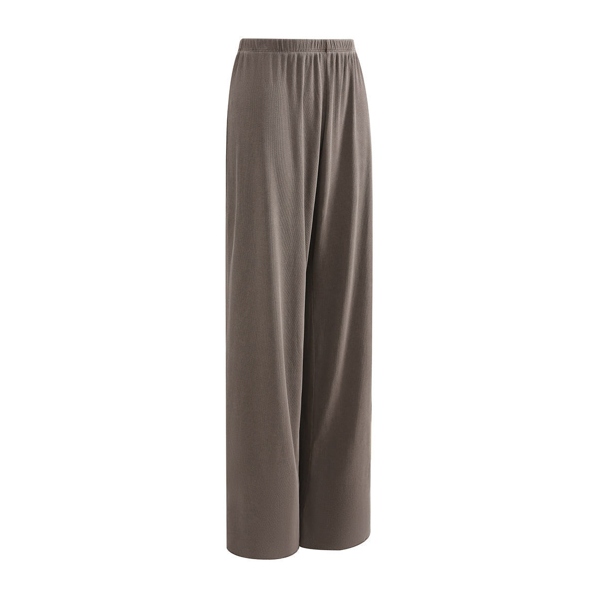 Women's Relaxed Straight Leg Ribbed Trousers