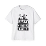 Crazy Chicken Lady Graphic Tee-INNBLAC Fashion Apparel