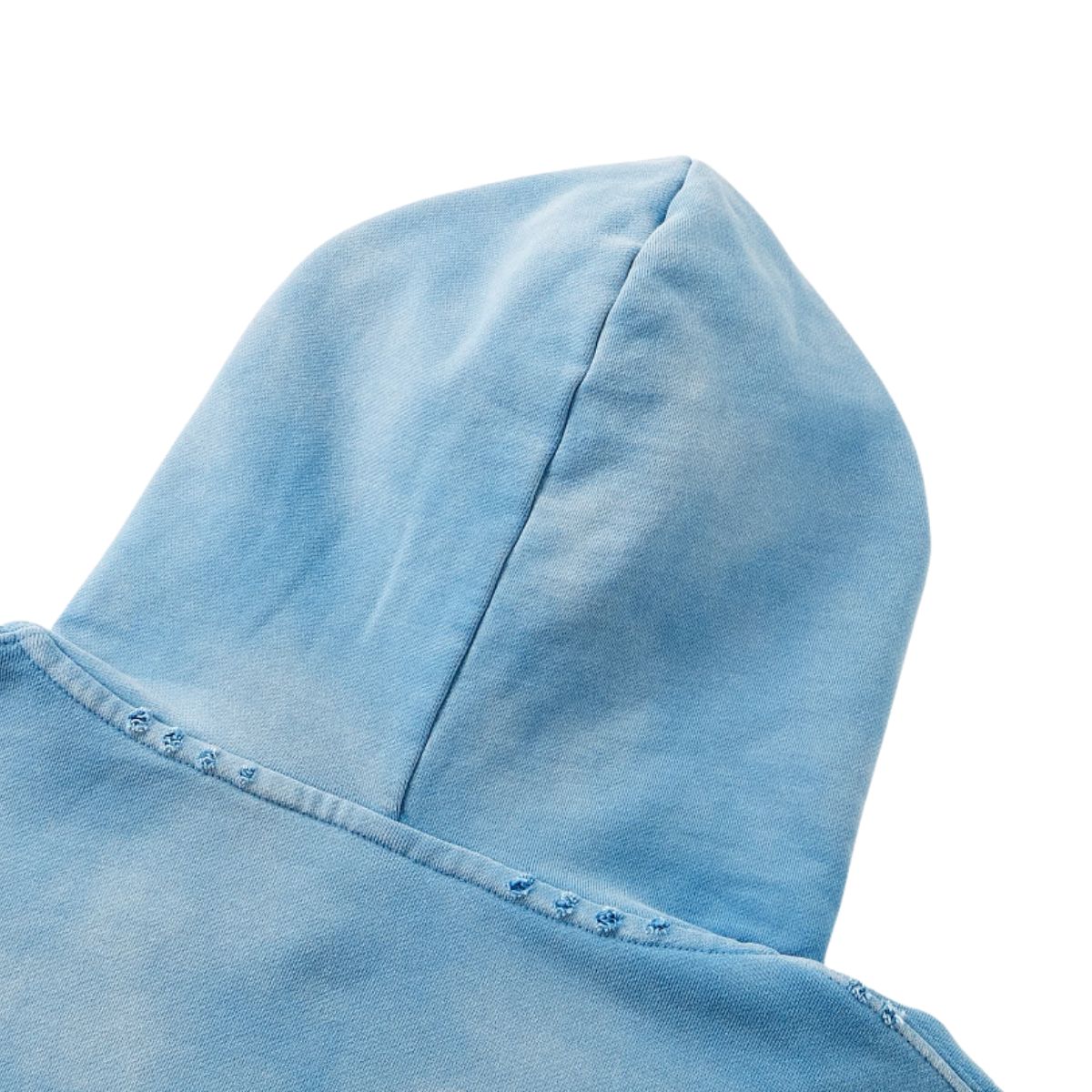 Monkey Wash Ripped Distressed Cotton Pullover Hoodie