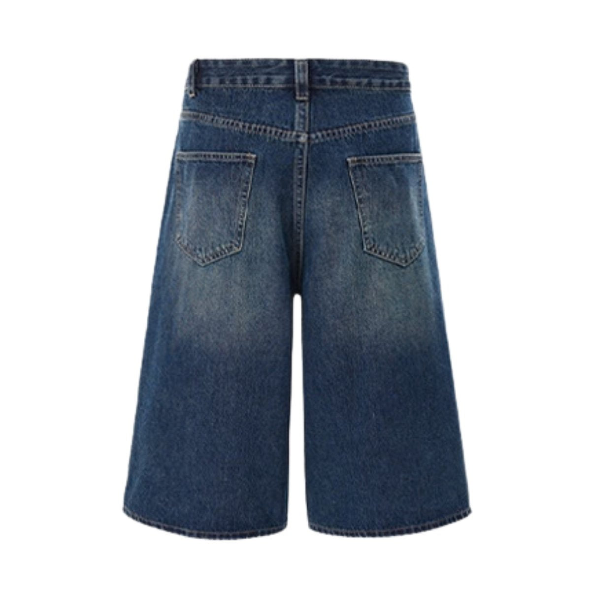 Y2K Loose Fit Wide Leg Denim Shorts