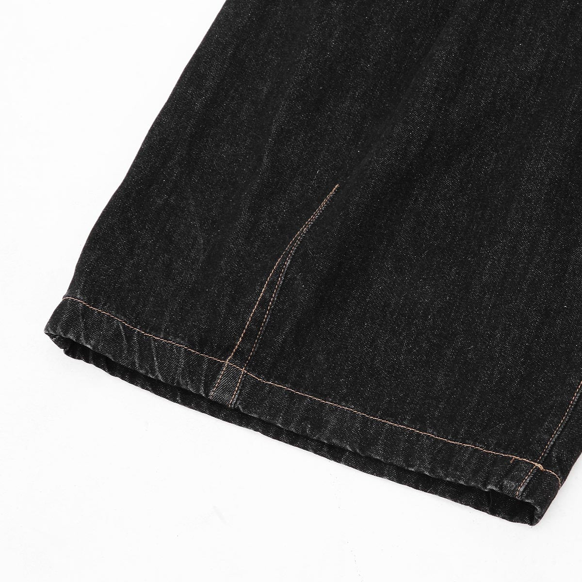 Checkered Bandana Baggy Denim Bermuda Shorts