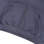 Boxy Cropped 340G Thermal Fleece Zip Hoodie