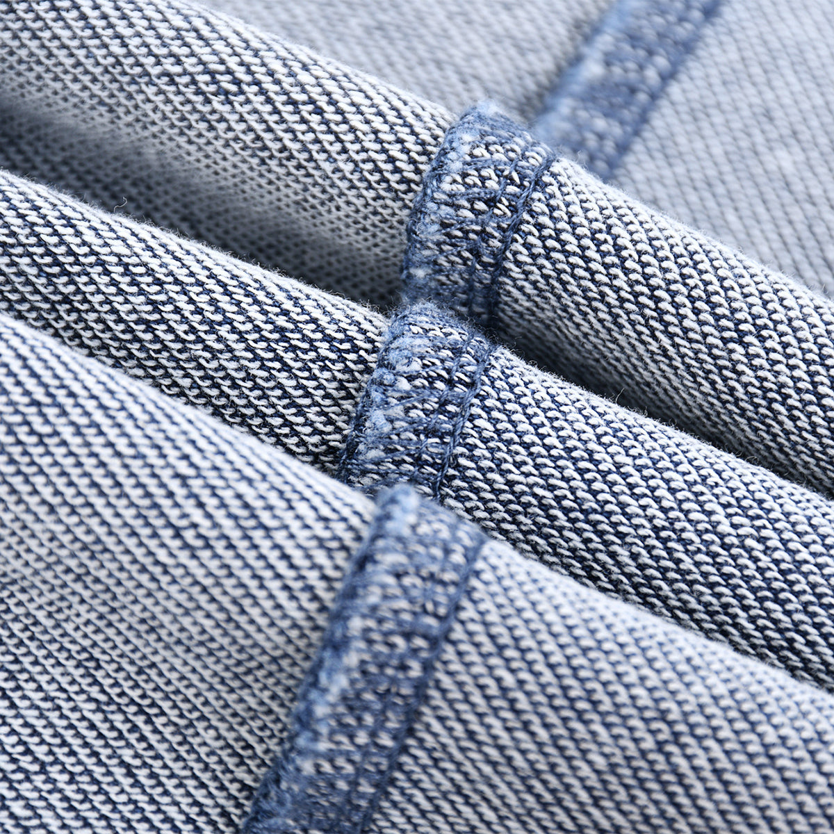 Washed Baggy Knit Denim Joggers