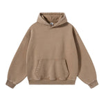 Sudadera con capucha de felpa de novio de gran tamaño