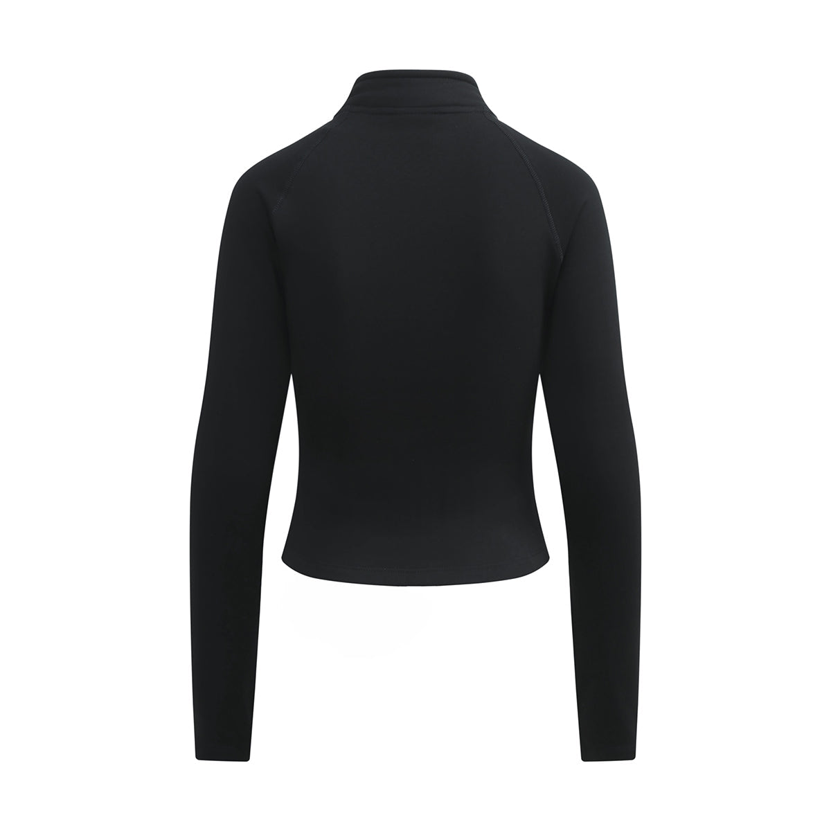 Double-Slider Zipper Fleece Cropped Sweatshirt