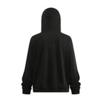 Unisex Full-Zip Fleece Layered Hood Hoodie