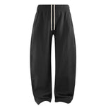 Elastic Drawstring Waist Fleece Jogger Pants