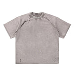 Heavy Washed Wax-Dyed High Street Raglan Tee