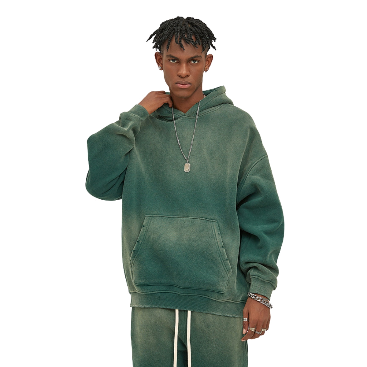 360GSM Washed Spray Dyed Vintage Hoodie