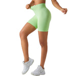 Pantalones cortos de entrenamiento de cintura alta y secado rápido