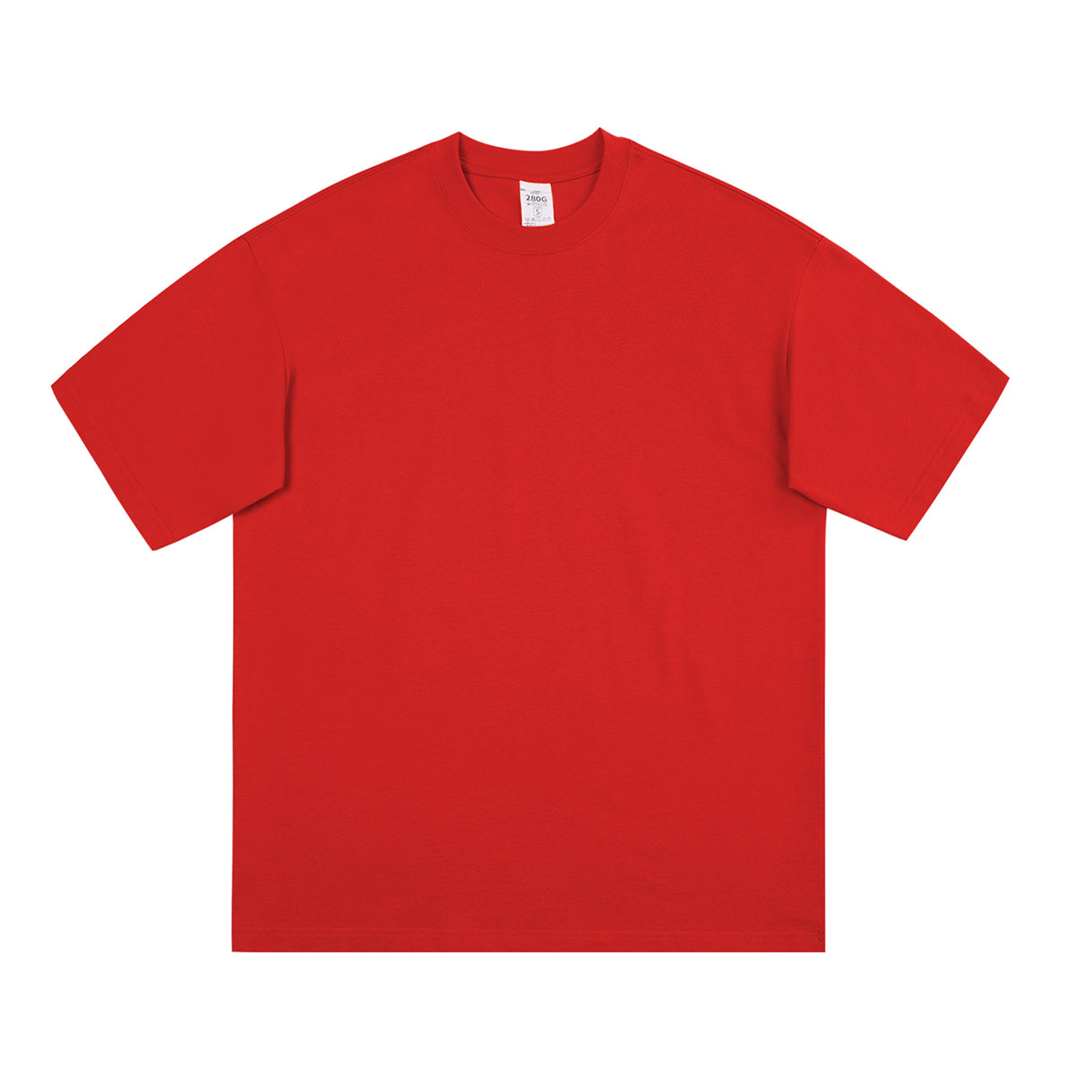 Crew Neck Solid Color Cotton Tee 7.5oz