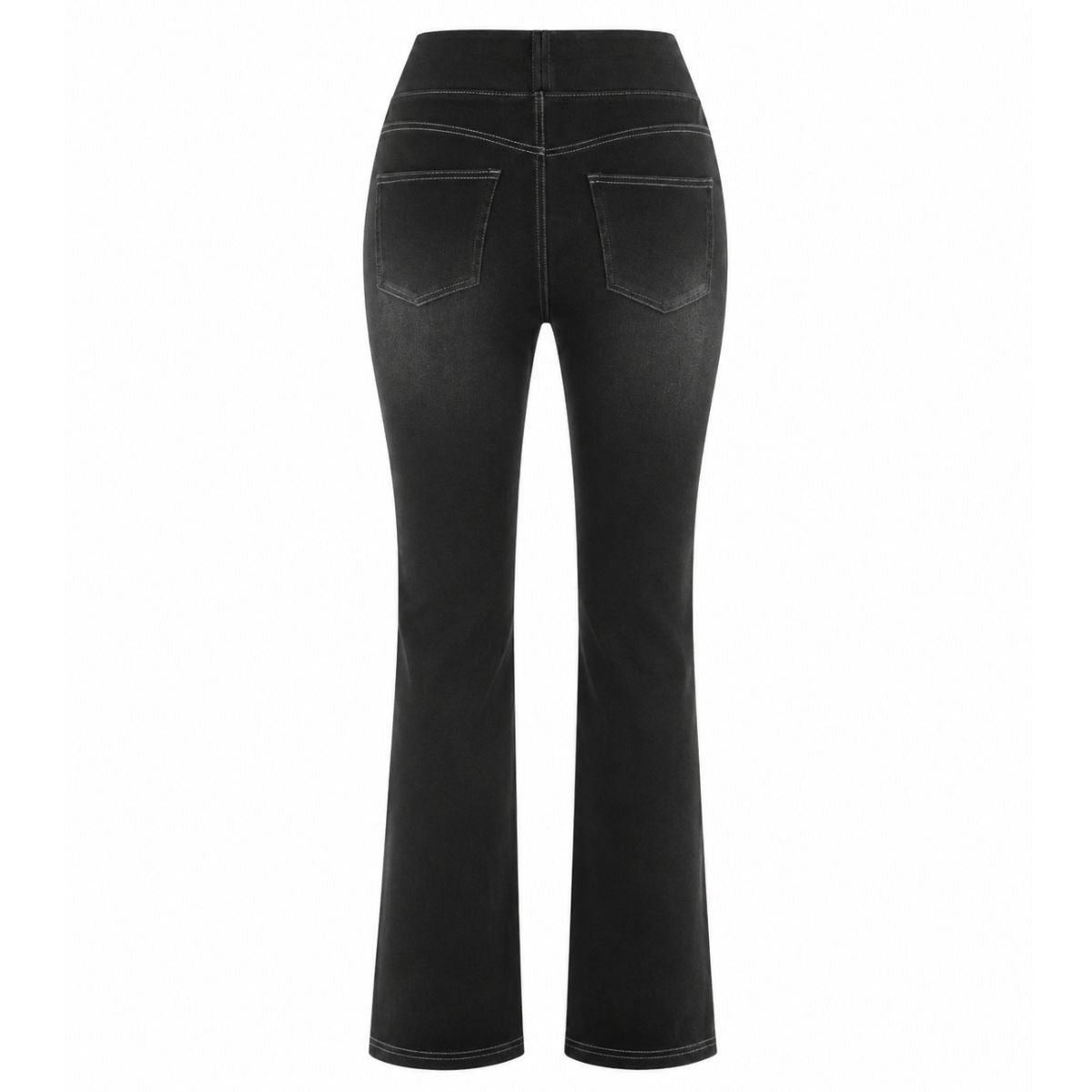 Vintage Washed High Waist Straight Leg Jeans