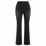 Vintage Washed High Waist Straight Leg Jeans