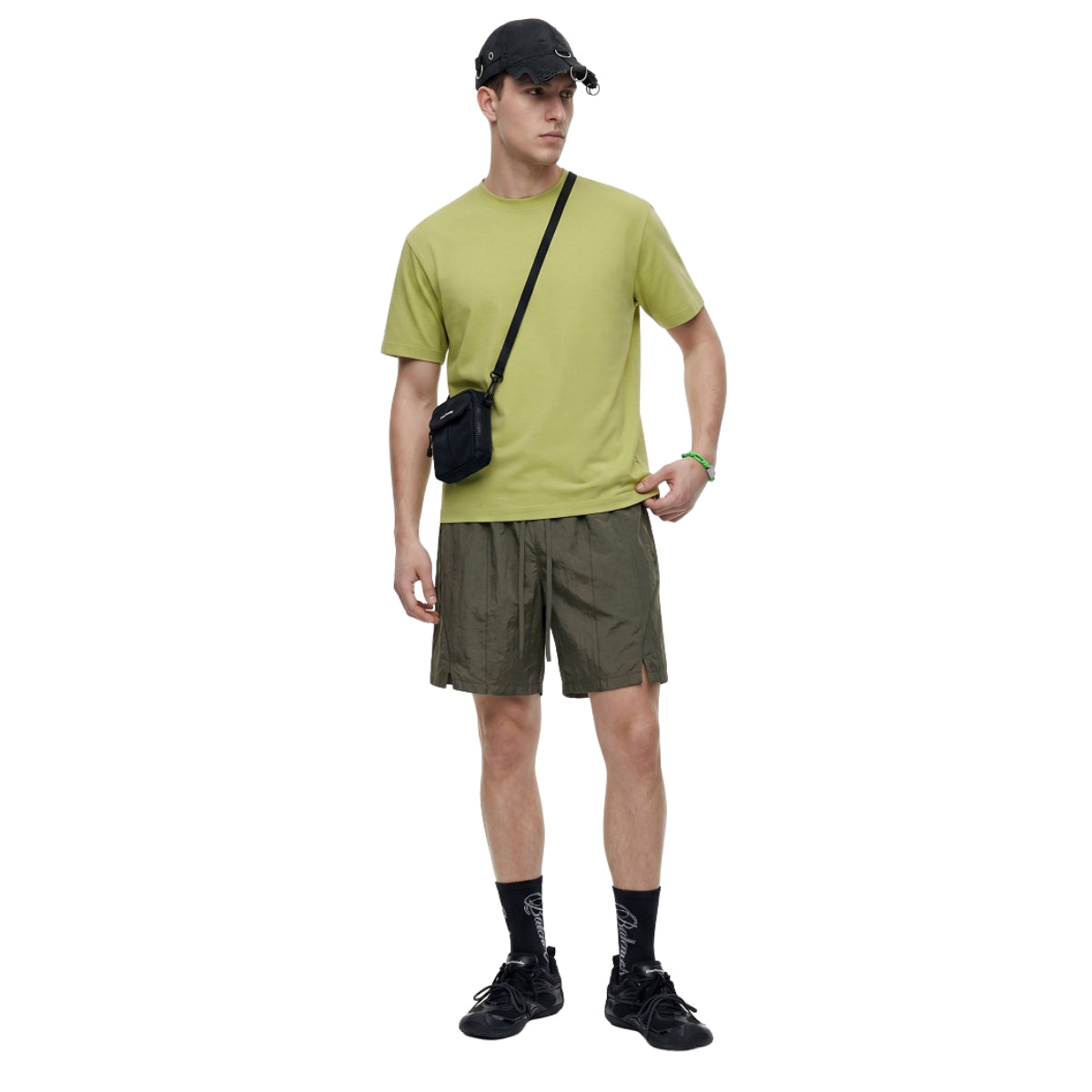 Ice Mint Cotton Cooling Fragrance Loose Fit Crew Neck Tee