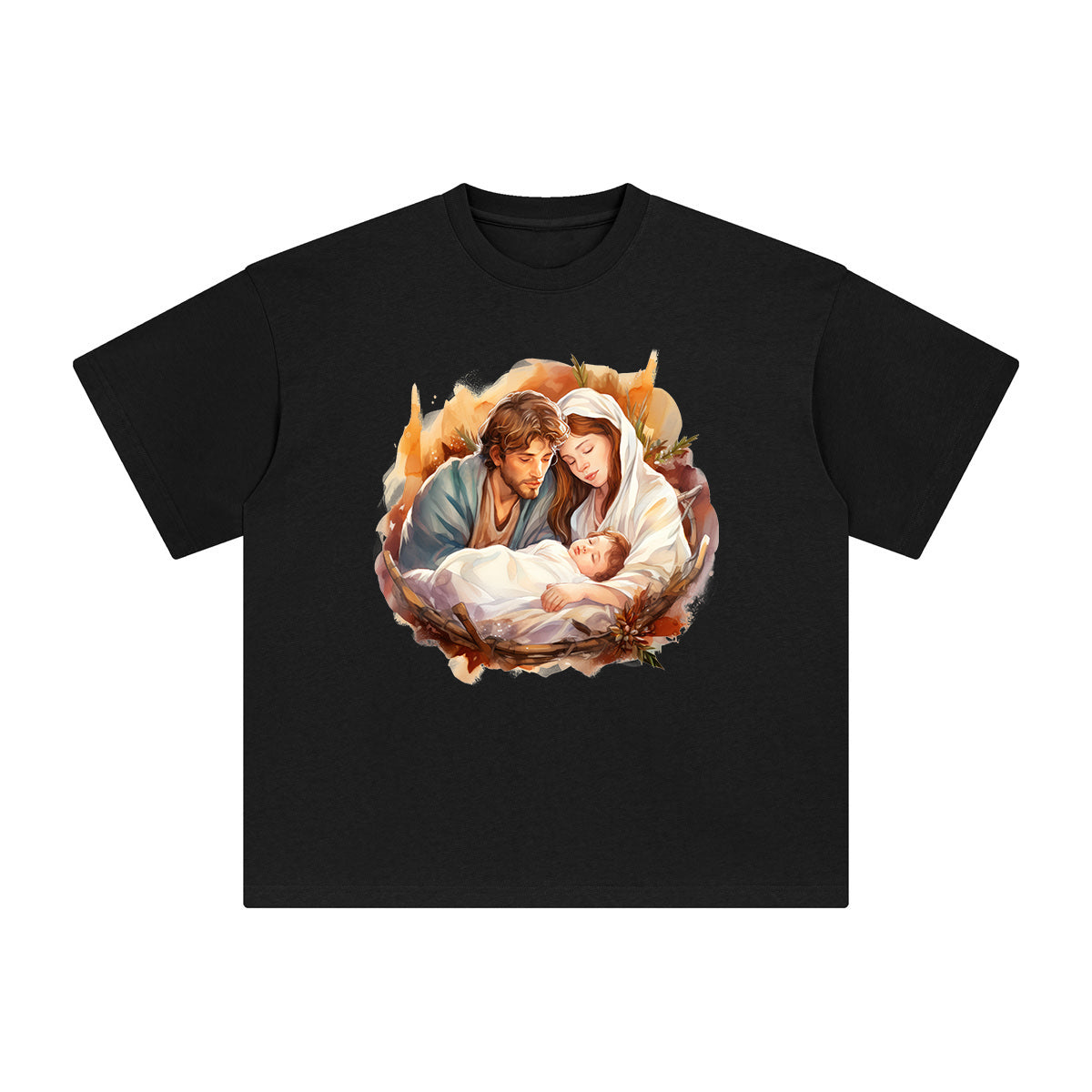 Christmas Nativity Scene Graphic Tee-INNBLAC Fashion Apparel
