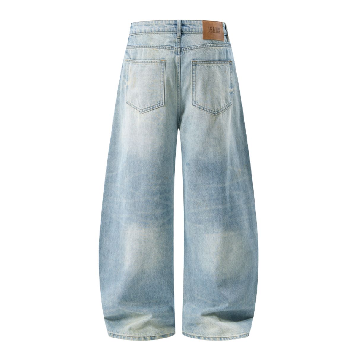Vintage Light Blue Baggy Wide‑Leg Jeans