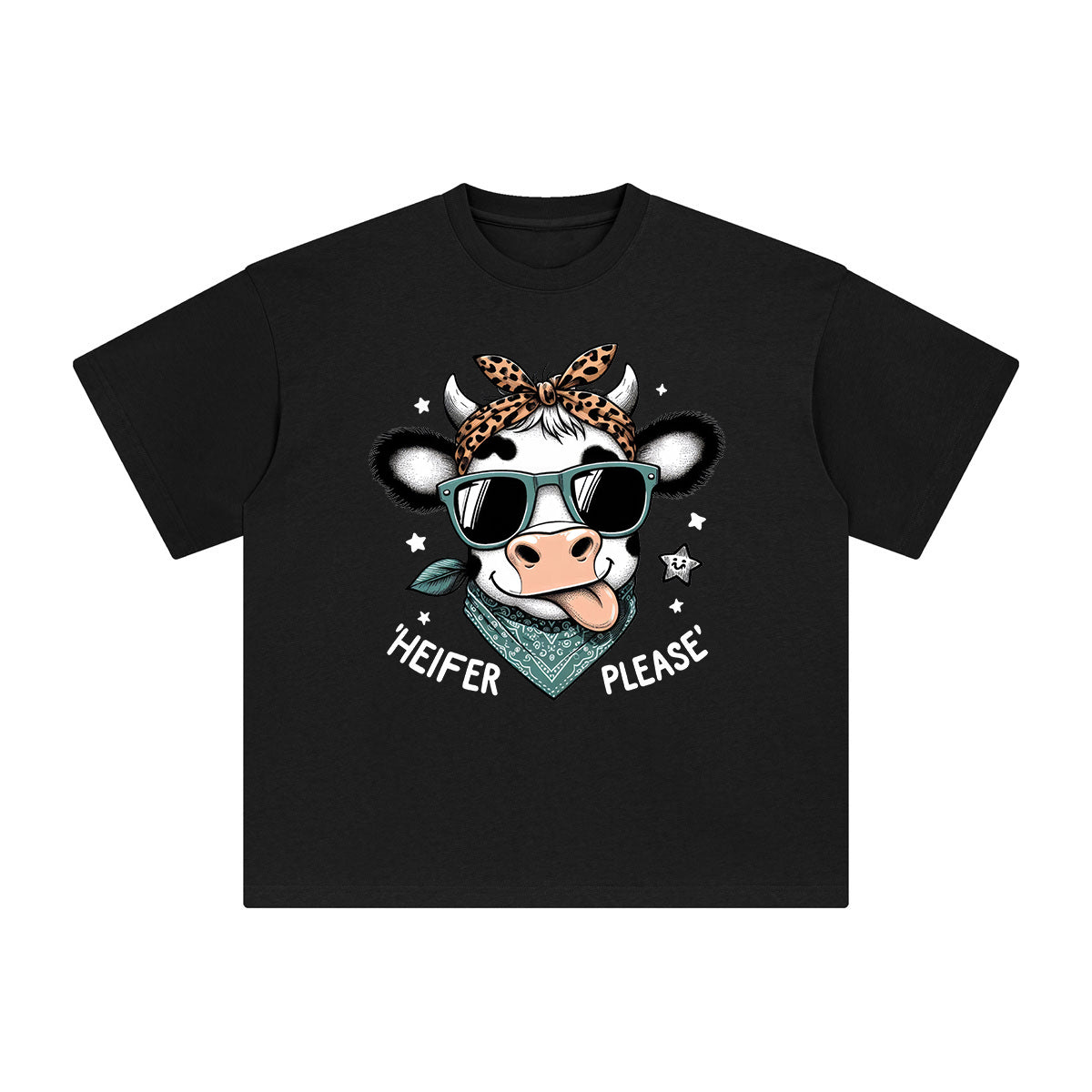 Heifer Please Graphic Tee-INNBLAC Fashion Apparel