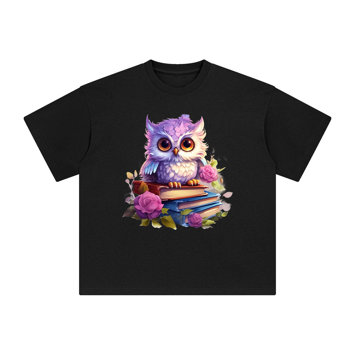 Fairy Owl Graphic Tee-INNBLAC Fashion Apparel