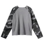 Reversible Double-Sided Waffle Camo Long Sleeve Shirt