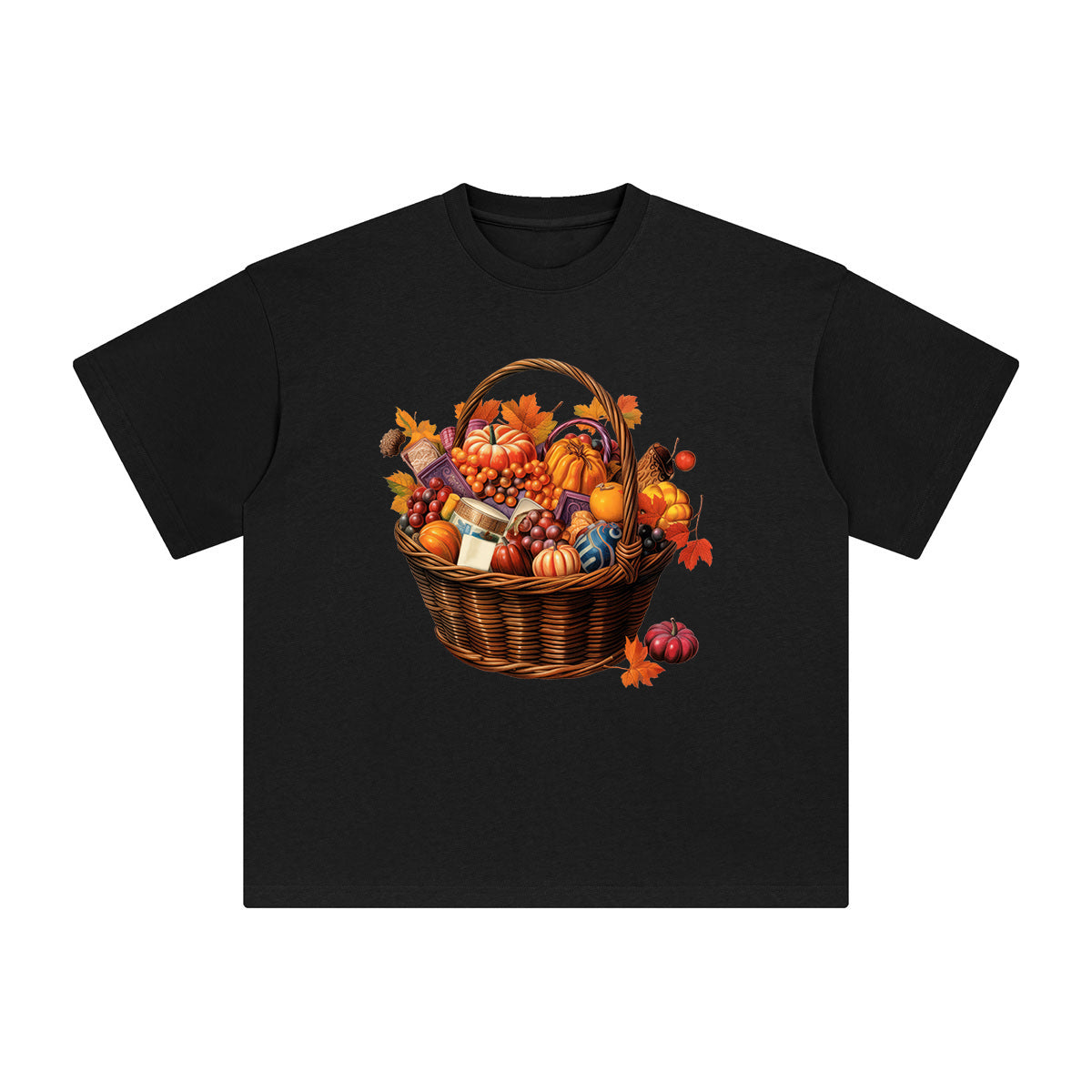 Halloween Candy & Vegetables Graphic Tee-INNBLAC Fashion Apparel