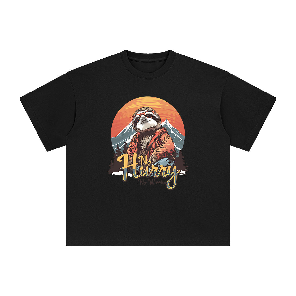 No Hurry No Worries Graphic Tee-INNBLAC Fashion Apparel