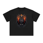 Gothic Owl Graphic Tee-INNBLAC Fashion Apparel