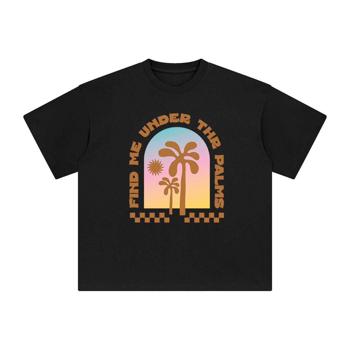 Find Me Under The Palms Graphic Tee-INNBLAC Fashion Apparel