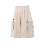 Vintage Multi-Pocket Cargo Bermuda Shorts