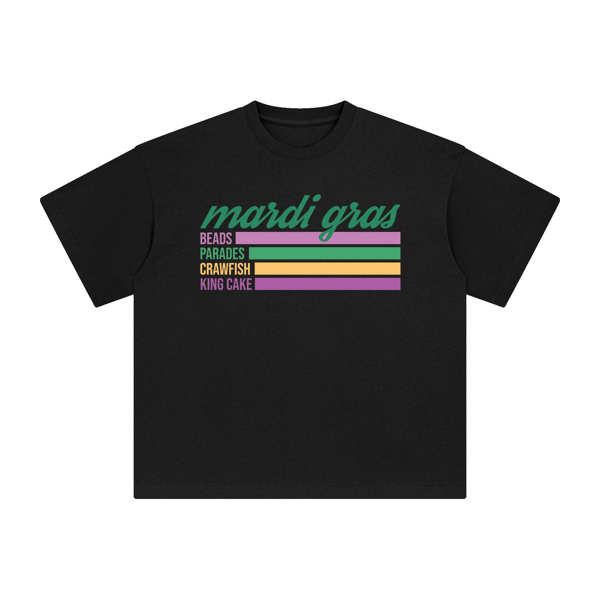 Mardi Gras Graphic Tee-INNBLAC Fashion Apparel