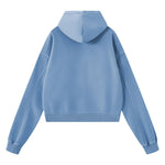 High‑Quality Terry Washed Distressed Hoodie