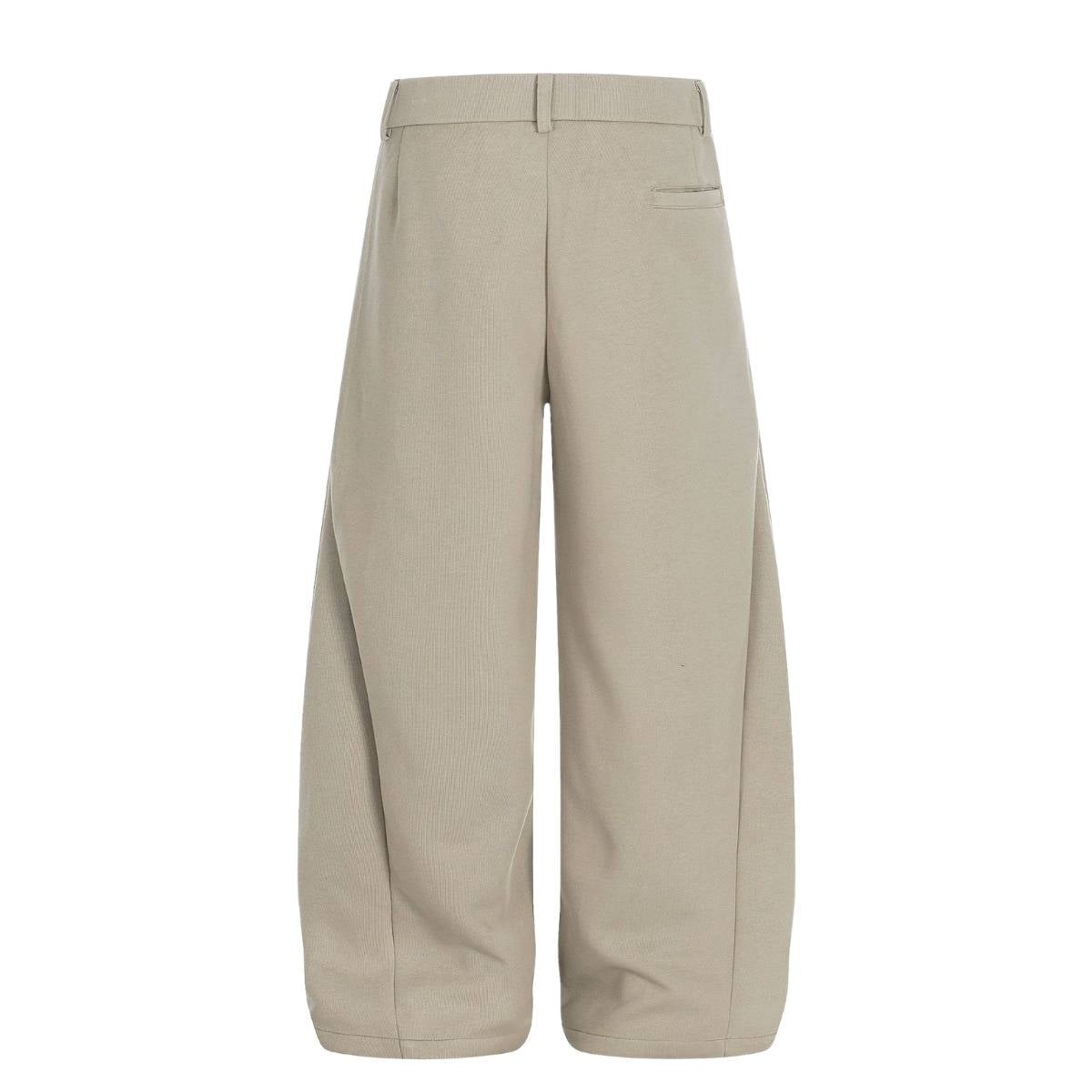 High-End Minimalist Pleated Loose Fit Wide-Leg Pants
