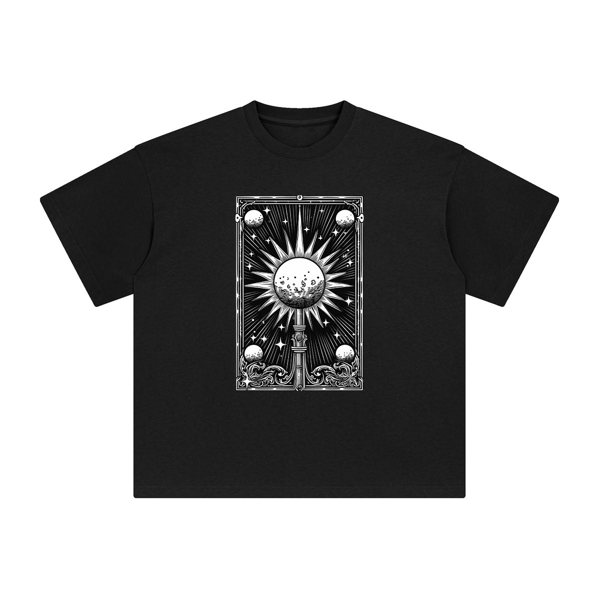 Universe Tarot Card Graphic Tee-INNBLAC Fashion Apparel
