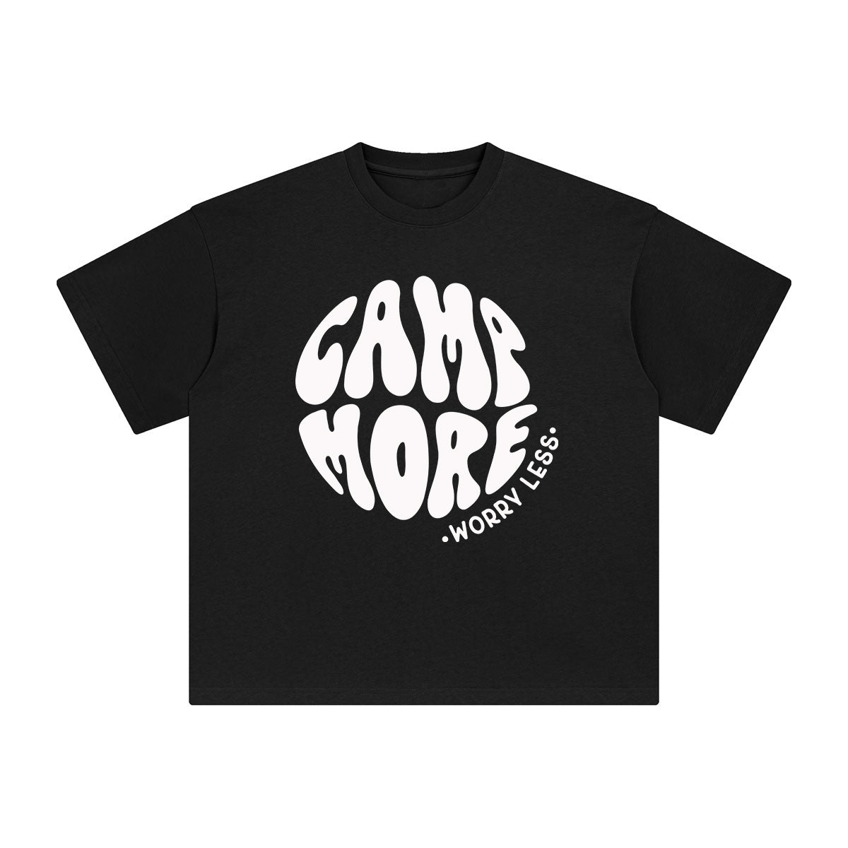 Camp More Worry Less Graphic Tee-INNBLAC Fashion Apparel