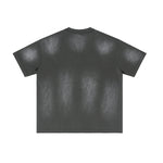 Acid Washed Distressed Reverse Tee 8oz
