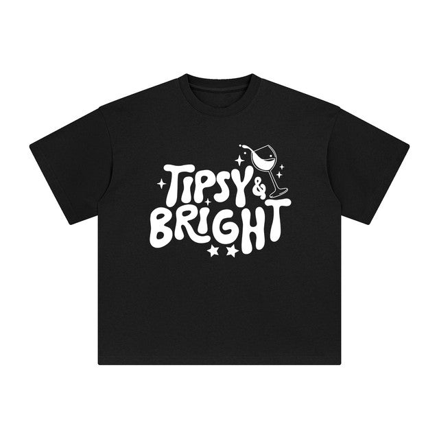 Tipsy & Bright Graphic Tee-INNBLAC Fashion Apparel