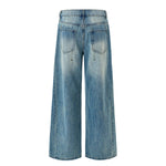 Light Washed Vintage Wide Leg Denim Jeans