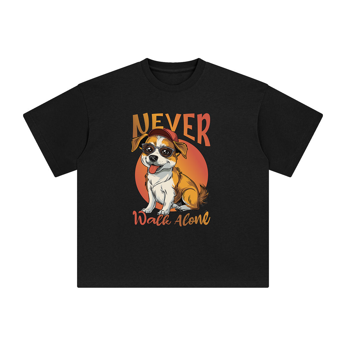 Never Walk Alone Graphic Tee-INNBLAC Fashion Apparel