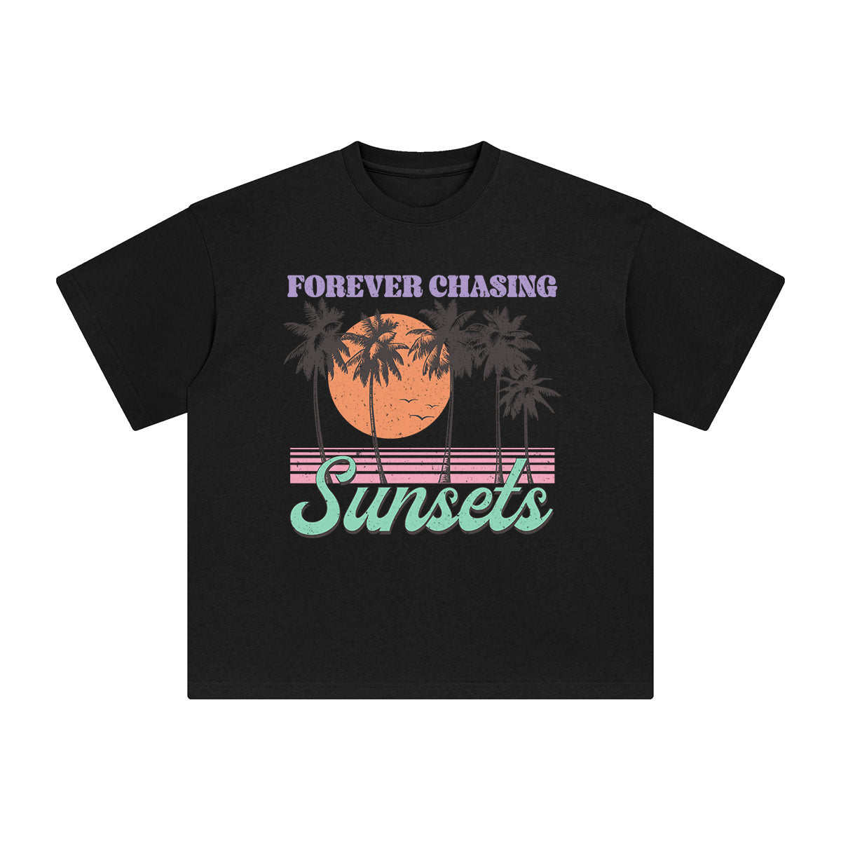 Forever Chasing Sunsets Graphic Tee-INNBLAC Fashion Apparel