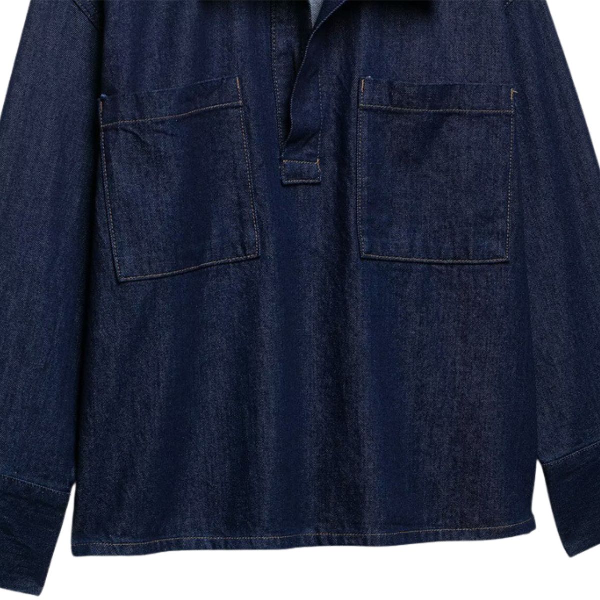 Women's Oversized Pullover Denim Shirt