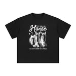 Horse & Quote Graphic Tee-INNBLAC Fashion Apparel